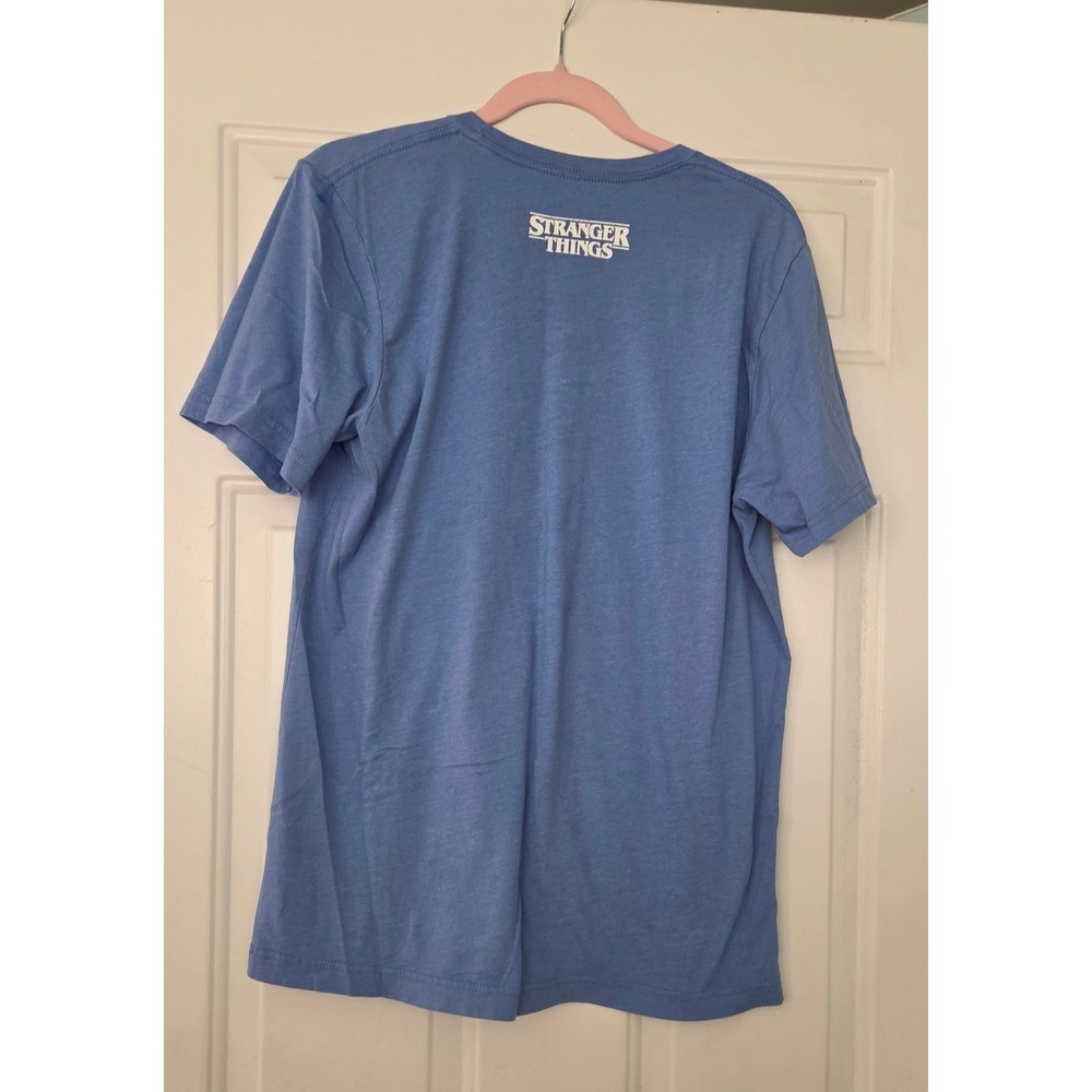 Stranger Things The Upside Down Graphic Tee Blue Netflix Short Sleeve Shirt M - Picture 3 of 4